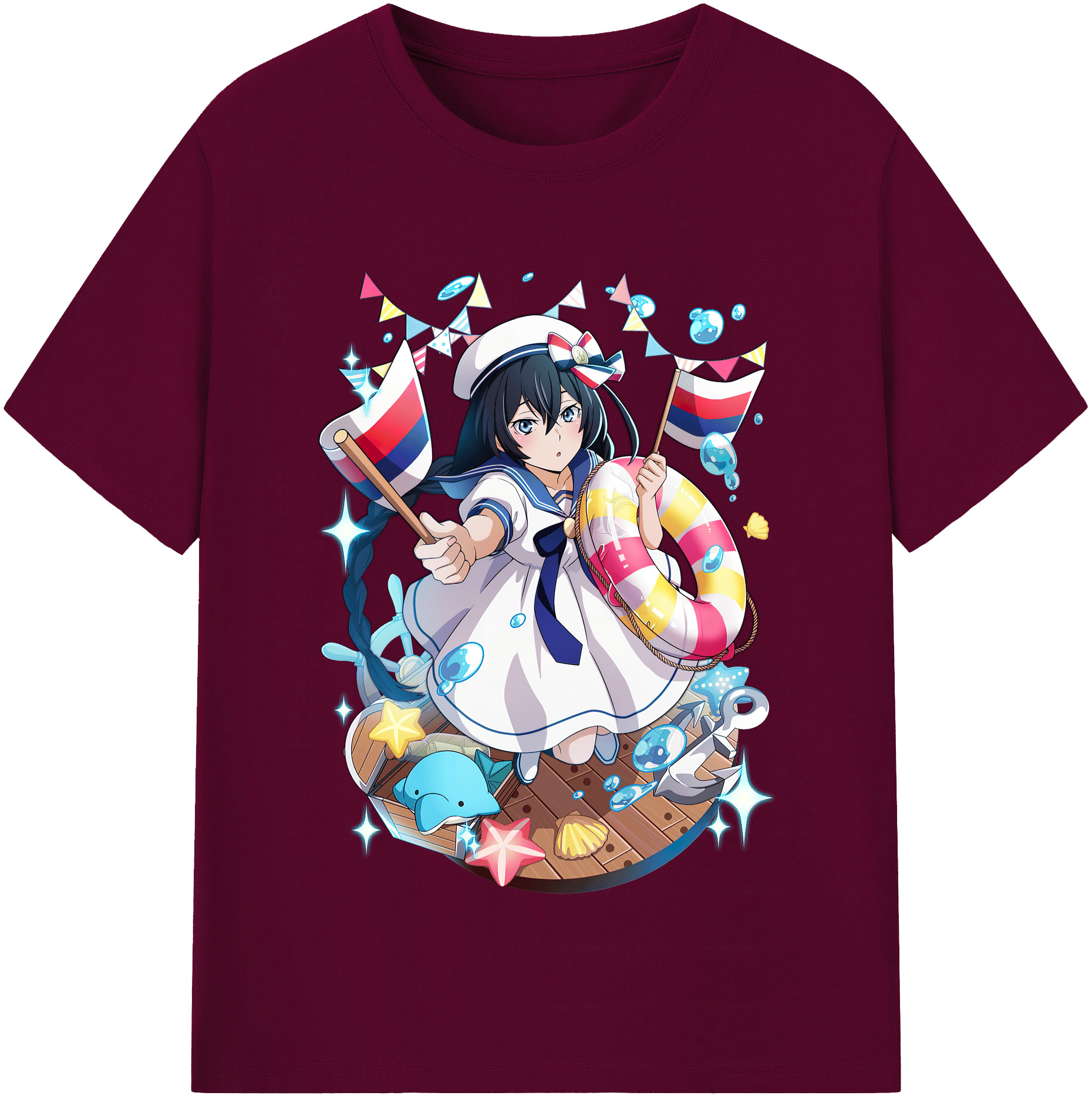 （画像用） 文豪ストレイドッグス Bungo Stray Dogs レディースカジュアルプリントTシャツ（綿100％）